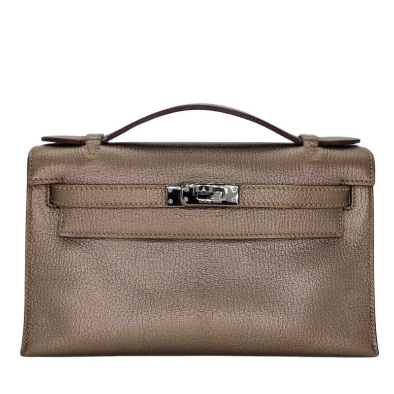 Mirror Quality Hermès Replicas - Kelly Pochette Bronze