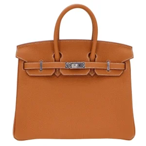 Premium Hermès Replica - Birkin 25 Gold Togo Palladium HW