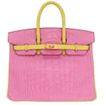 Premium Hermès Replica - Birkin 25 HSS Bubblegum/Mimosa