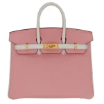 Premium Hermès Replica - Birkin 25 Sakura Clemence Gold
