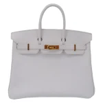 Premium Hermès Replica - Birkin 25 White Epsom Gold HW