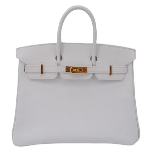 Premium Hermès Replica - Birkin 25 White Epsom Gold HW