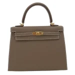 Premium Hermès Replica - Kelly 25 Sellier Etoupe Epsom Gold HW