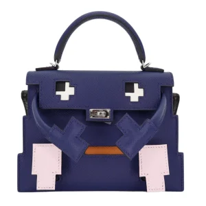 Premium Hermès Replica - Kelly Doll Picto Bleu Saphir