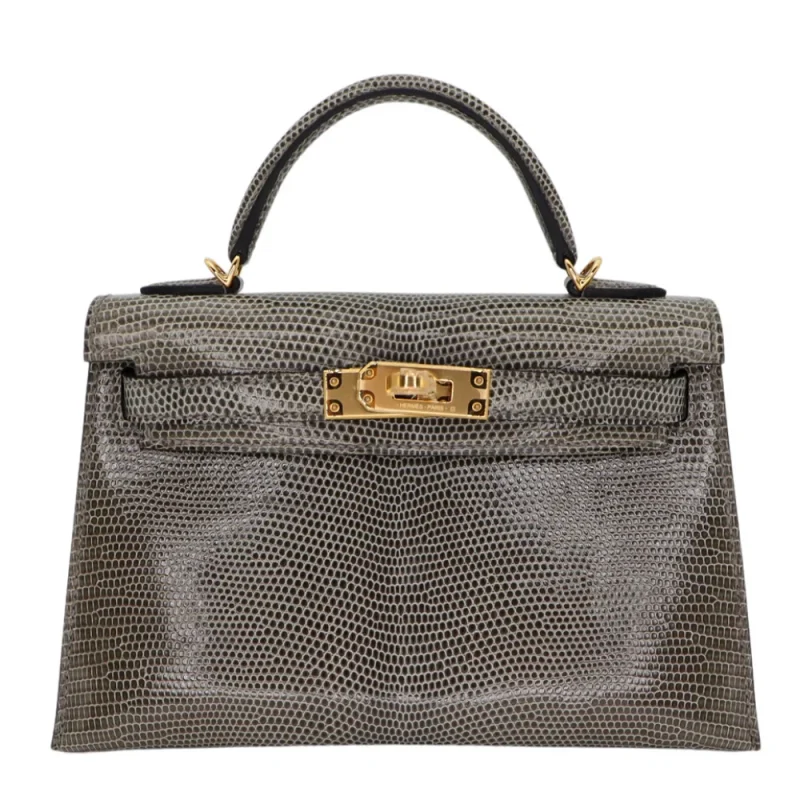 Premium Hermès Replica - Kelly II Sellier Mini Gris Fonce